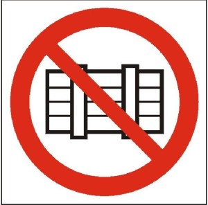 Nie zastawiać - tabliczka informacyjna