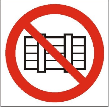 Nie zastawiać - tabliczka informacyjna