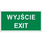 Wyjście Exit - tabliczka informacyjna