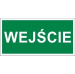 Wejście - tabliczka informacyjna