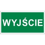 Wyjście - tabliczka informacyjna