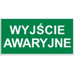 Wyjście awaryjne - tabliczka informacyjna