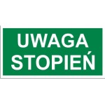 Uwaga stopień - tabliczka informacyjna