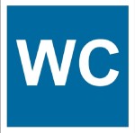 WC - tabliczka na drzwi