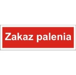 Zakaz palenia - tabliczka informacyjna