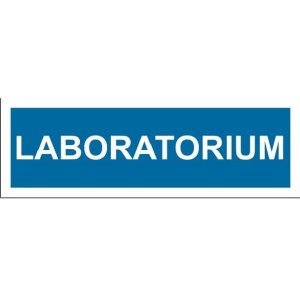 Laboratorium - tabliczka na drzwi