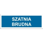 Szatnia brudna - tabliczka na drzwi