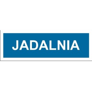 Jadalnia - tabliczka na drzwi