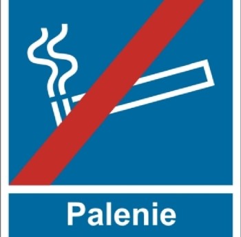 Palenie wzbronione - tabliczka na drzwi