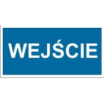 Wejście - tabliczka na drzwi