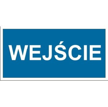 Wejście - tabliczka na drzwi