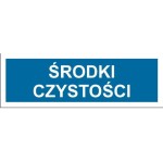 Środki czystości - tabliczka na drzwi
