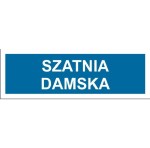 Szatnia damska - tabliczka na drzwi
