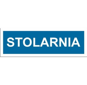 Stolarnia - tabliczka na drzwi