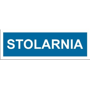 Stolarnia - tabliczka na drzwi
