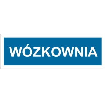 Wózkownia - tabliczka na drzwi