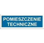 Pomieszczenie techniczne - tabliczka na drzwi