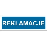 Reklamacje - tabliczka na drzwi