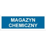 Magazyn chemiczny - tabliczka na drzwi