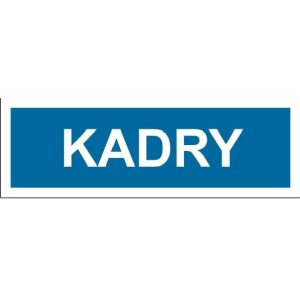 Kadry - tabliczka na drzwi