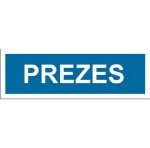 Prezes - tabliczka na drzwi