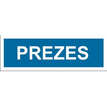 Prezes - tabliczka na drzwi
