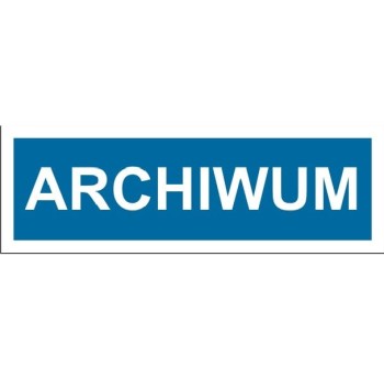 Archiwum - tabliczka na drzwi