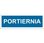 Portiernia - tabliczka na drzwi