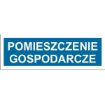Pomieszczenie gospodarcze - tabliczka na drzwi
