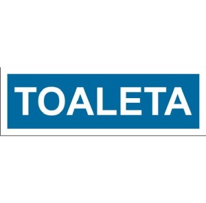 Toaleta - tabliczka na drzwi