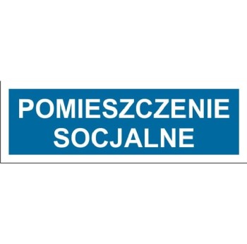 Pomieszczenie socjalne - tabliczka na drzwi