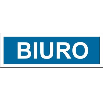 Biuro - tabliczka na drzwi