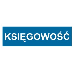 Księgowość - tabliczka na drzwi