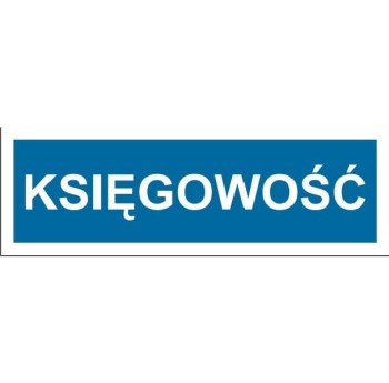 Księgowość - tabliczka na drzwi