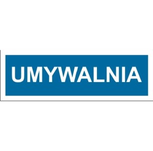 Umywalnia - tabliczka na drzwi