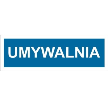 Umywalnia - tabliczka na drzwi