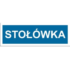 Stołówka - tabliczka na drzwi