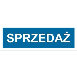 Sprzedaż - tabliczka na drzwi