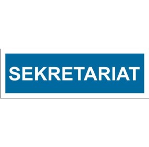 Sekretariat - tabliczka na drzwi