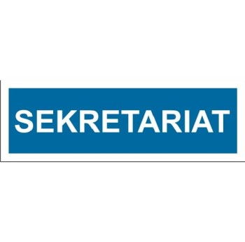 Sekretariat - tabliczka na drzwi