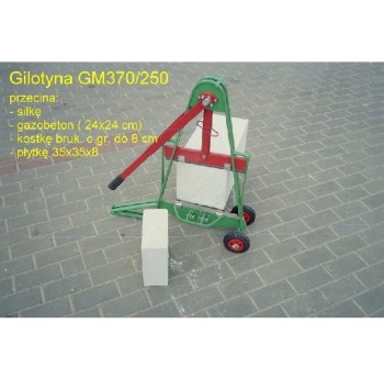 Gilotyna GM370/250 ( silka, gazobeton, kostka)