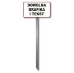 Tabliczka trawnikowa dowolna grafika