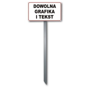 Tabliczka trawnikowa dowolna grafika
