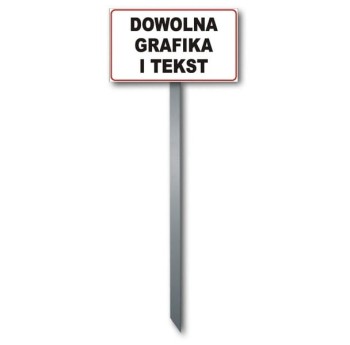 Tabliczka trawnikowa dowolna grafika