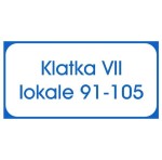 Tabliczka na klatkę schodową wzór 1