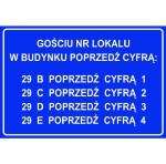 Tabliczka na klatkę schodową wzór 2