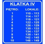 Tabliczka na klatkę schodową wzór 3