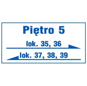 Tabliczka na klatkę schodową wzór 4