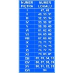 Tabliczka na klatkę schodową wzór 6
