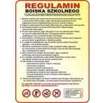 Tablica Regulamin Boiska Szkolnego (wzór 6) "